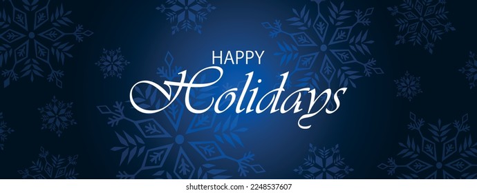 happy holidays text on stars background