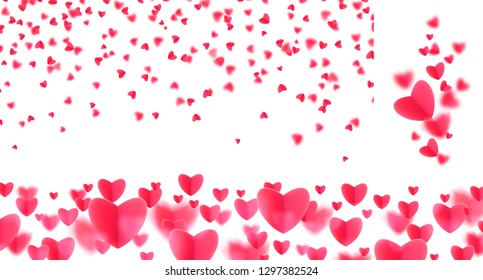 Happy holidays: Valentines day 14 february, Mothers, Womens day 8 march background, paper cut hearts. 3d Vector illustration. Romantic wedding design, flyers, banners, offers, sale,celebrations... 