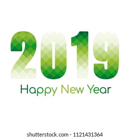 Happy holidays with vector 2019 Happy New year background