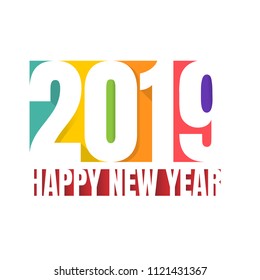 Happy holidays with vector 2019 Happy New year background
