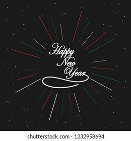 Happy holidays with vector 2019 Happy New year background