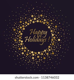 Happy Holidays vector illustration