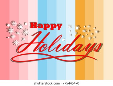 Happy Holidays Vector Illustration