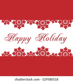 Happy Holidays vector illustration for holiday design
