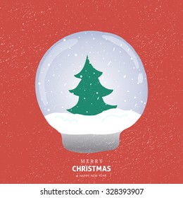 Happy Holidays vector paper snowflakes design