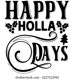 Happy Holla Days vector file