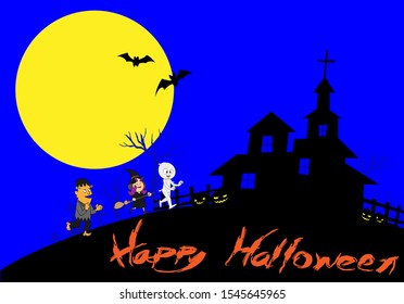 Happy Holloween vector background party