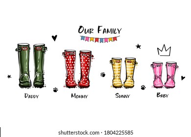 Free Free Family Wellies Svg 301 SVG PNG EPS DXF File