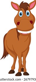 Happy horse cartoon 