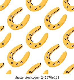 Happy horseshoe pattern for St. Patrick's Day