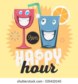 Happy Hour Cartoon Images Stock Photos Vectors Shutterstock