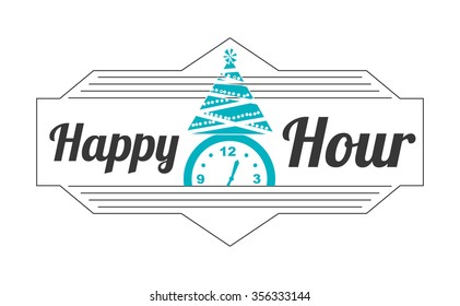 happy hour design, vector illustration eps10 graphic 