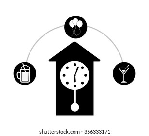 happy hour design, vector illustration eps10 graphic 