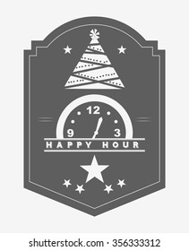 happy hour design, vector illustration eps10 graphic 