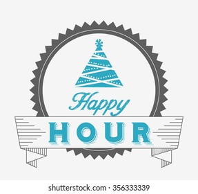 happy hour design, vector illustration eps10 graphic 