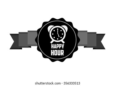 happy hour design, vector illustration eps10 graphic 