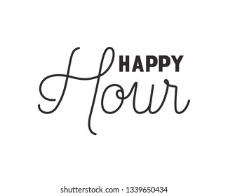 happy hour label icon