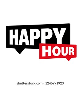 Happy Hour label sign