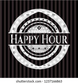 Happy Hour silver badge or emblem