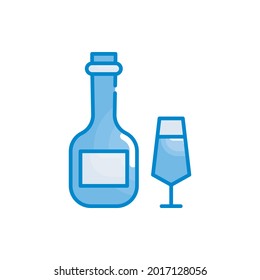 Happy hour vector blur colours icon style illustration. EPS 10 File