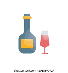 Ilustración de icono plano vector Happy hour. Archivo EPS 10