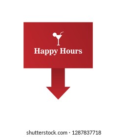 happy hours sign,label. happy hours speech bubble. happy hours tag sign,banner