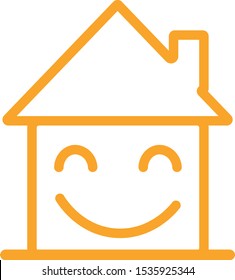 Happy House Icon. 
To use in your projects, websites, or whatever you want.
Feel free also to change the colour.