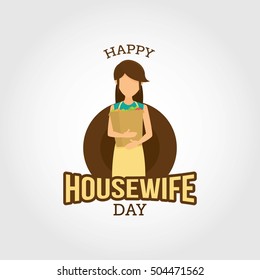 Happy Housewife Day. Vector illustration