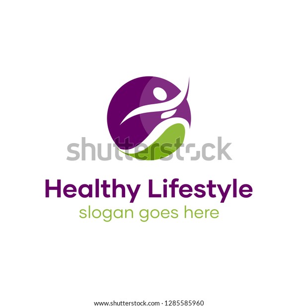 Happy Human Healthy Lifestyle Logo Stock Vector Royalty Free 1285585960 Shutterstock 4587