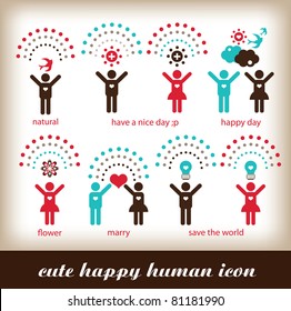 happy human icon