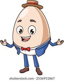 Happy humpty dumpty vector illustration