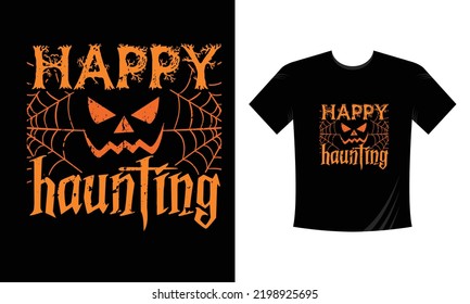 Happy hunting - t shirt design free vector svg design template 
