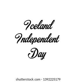 Happy Iceland Independence Day Celebration Flag Vector Template Design Illustration