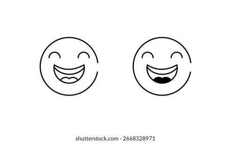 Happy icon design with white background stock illustration
