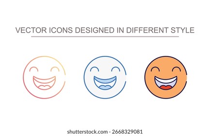 Feliz design de ícone com fundo branco ilustração stock