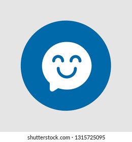  Happy icon. Editable  Happy icon for web or mobile.