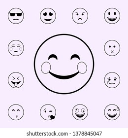 happy icon. Emoji icons universal set for web and mobile