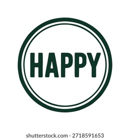 happy icon logo seal vector on white background
Vector stamp icon