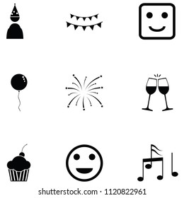 happy icon set