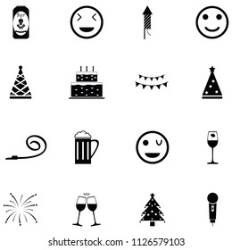 happy icon set