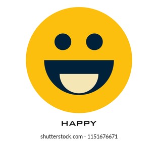 Happy icon signs
