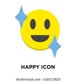 Happy icon vector isolated on white background, Happy transparent sign , question symbols