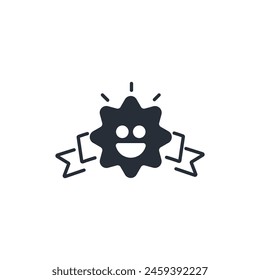 happy icon. vector.Editable stroke.linear style sign for use web design,logo.Symbol illustration.