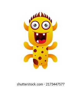 happy illustration monster design kawaii