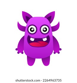 happy illustration monster design kawaii
