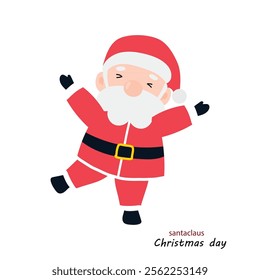 happy illustration santa claus character design