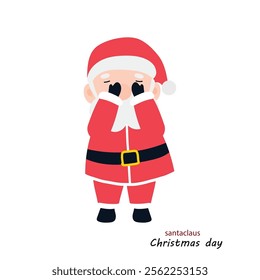 happy illustration santa claus character design