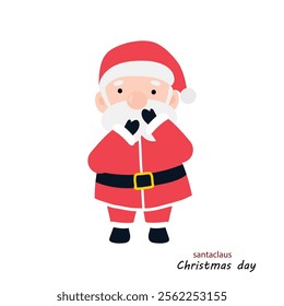 happy illustration santa claus character design