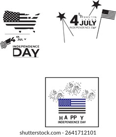 happy independece day banner 4th july on white background poster banner