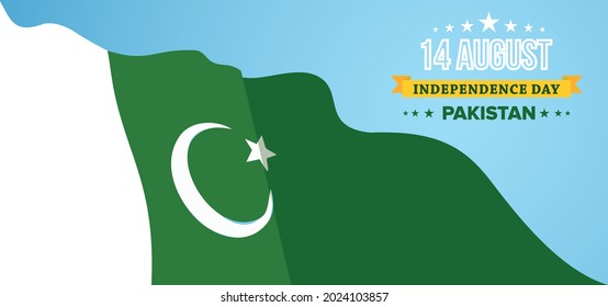 Happy Independence Day 14 August Pakistan Greeting Card